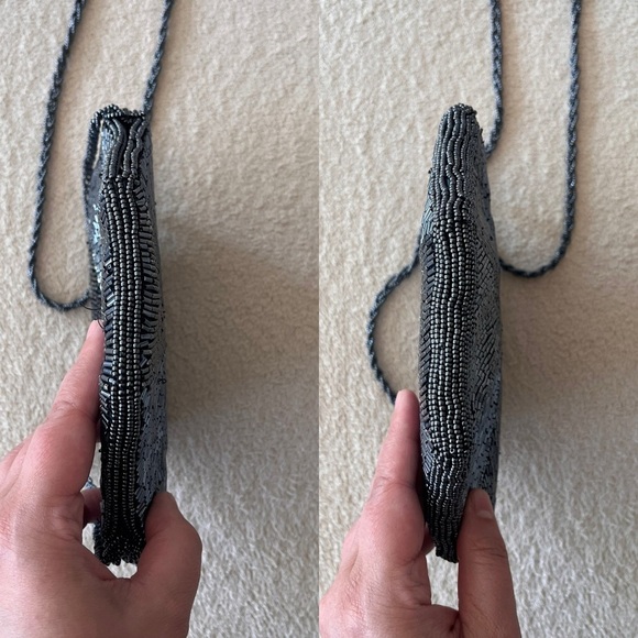 Vintage 1980s Beaded Octagon Clutch – Art Deco Glam - Picture 9 of 12